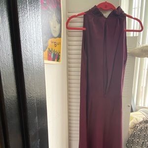 Fendi maroon dress size 42 silk